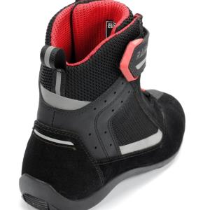 Botas moto corta deportiva Rainers negro-rojo Â· 3